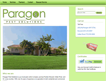 Tablet Screenshot of myparagonpest.com